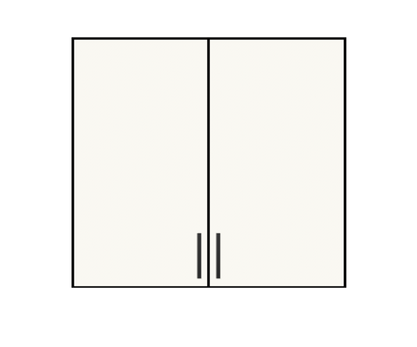 30" Wide x 40" High Wall Cabinet