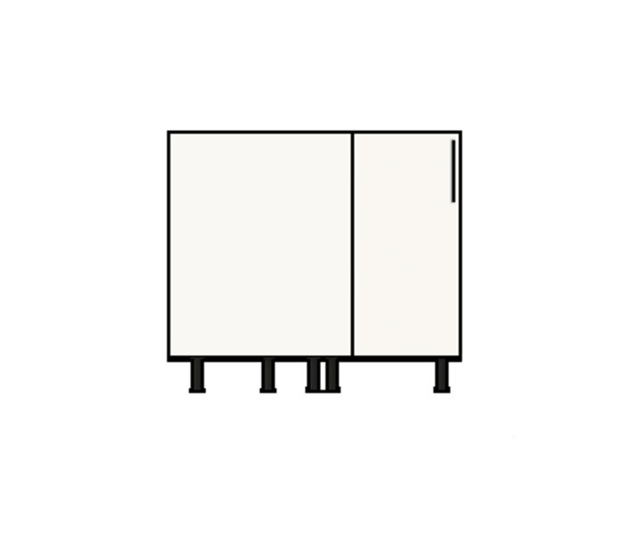 38" Wide Corner Base Cabinet