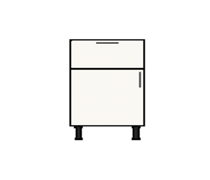 24" Wide Base Cabinet With One Drawer