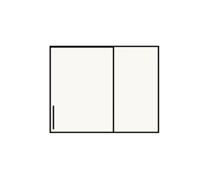 26" Wide x 20" High Corner Wall Cabinet