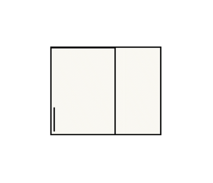 26" Wide x 20" High Corner Wall Cabinet
