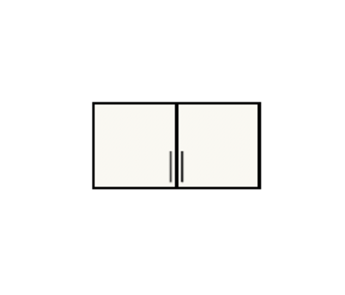 36" Wide x 15" High Fridge Cabinet
