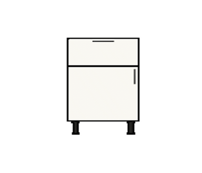 24" Wide Base Cabinet With One Drawer