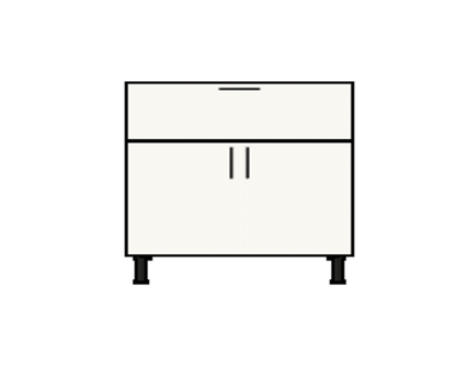 30" Wide Base Cabinet With One Drawer